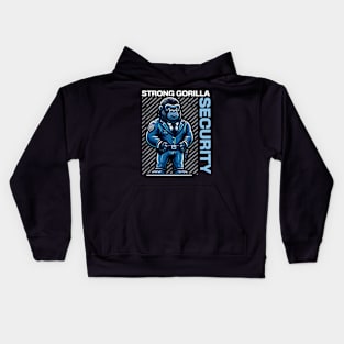 Strong Gorilla Bodyguard Kids Hoodie